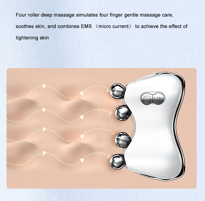 3D Guasha Massage 6 Microcurrent Face Lift Device