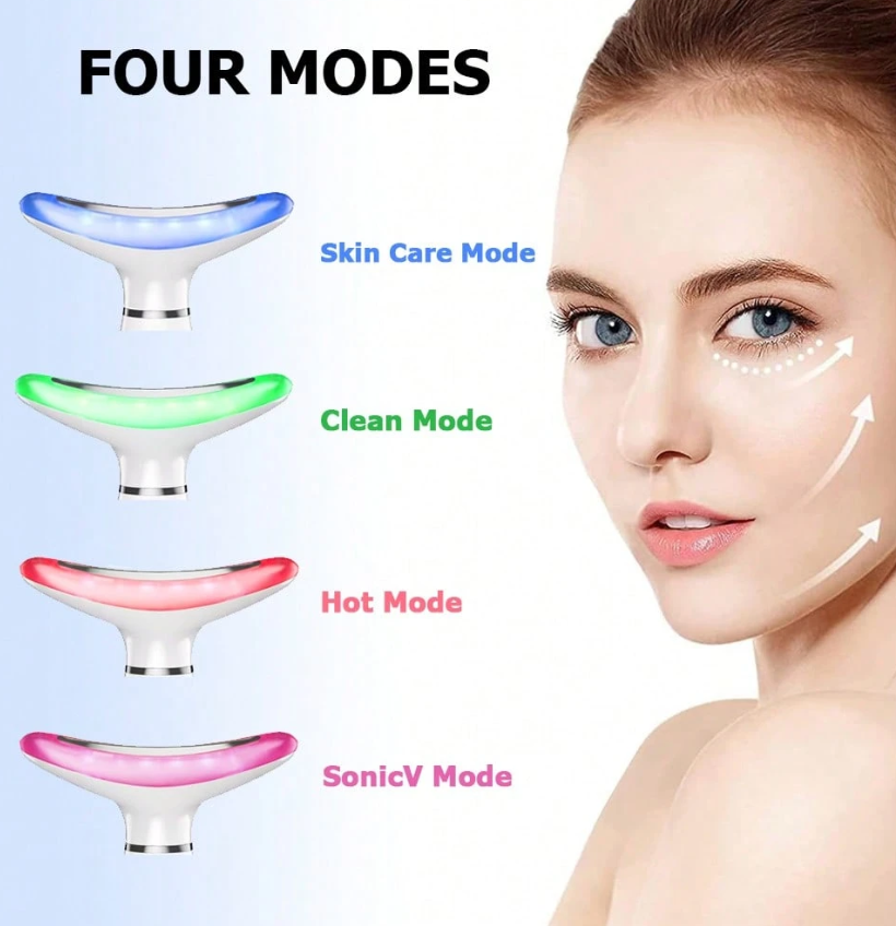 skin care led therapy neck massage